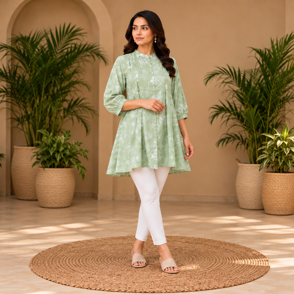 Gardenia Printed Cotton Tunic - photo 1