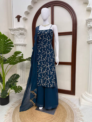 Royal Teal Blue 3-Piece Suit Set - photo 3