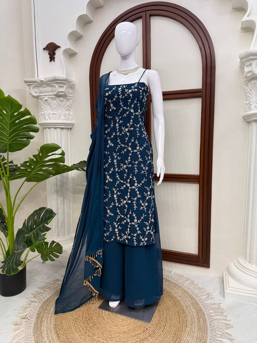 Royal Teal Blue 3-Piece Suit Set - photo 3