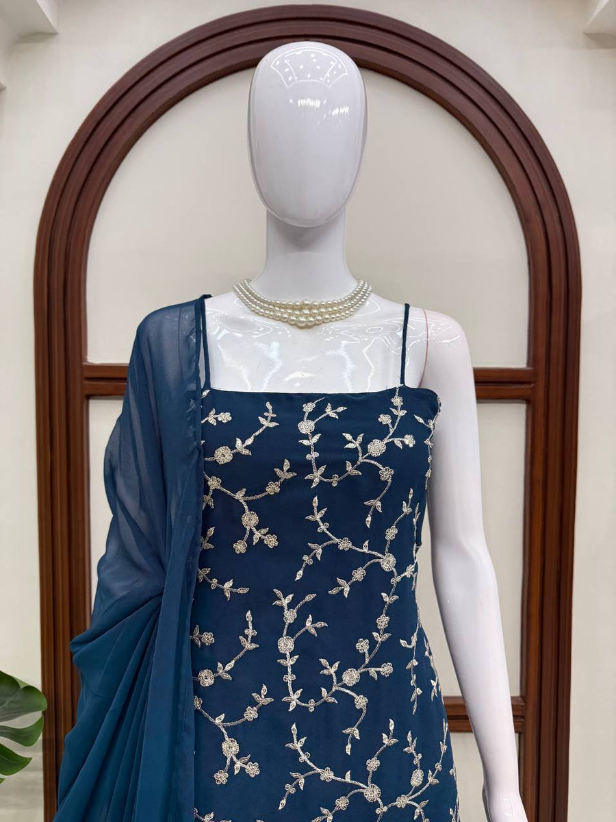 Royal Teal Blue 3-Piece Suit Set - photo 2