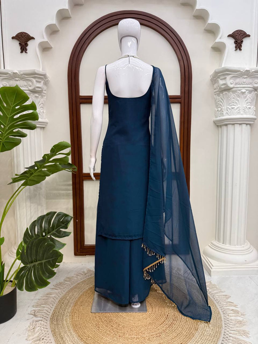 Royal Teal Blue 3-Piece Suit Set - photo 4