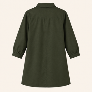 Olive Bloom Embroidered Cotton Tunic - photo 8