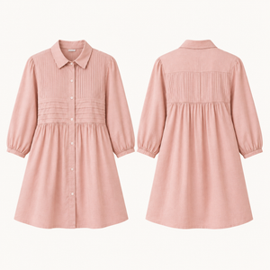 Blush Pleated Cotton Co-Ord Set - photo 8