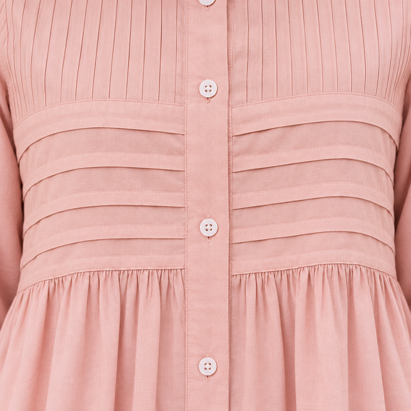 Blush Pleated Cotton Co-Ord Set - photo 6