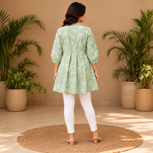 Gardenia Printed Cotton Tunic - photo 4