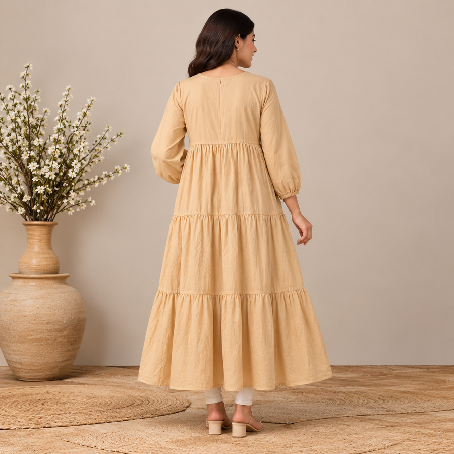 Meher Bloom Embroidered Tiered Maxi Dress - photo 4