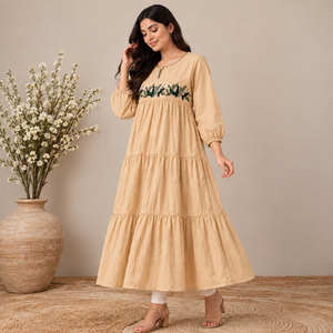 Meher Bloom Embroidered Tiered Maxi Dress - photo 3