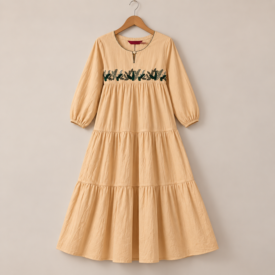 Meher Bloom Embroidered Tiered Maxi Dress - photo 5