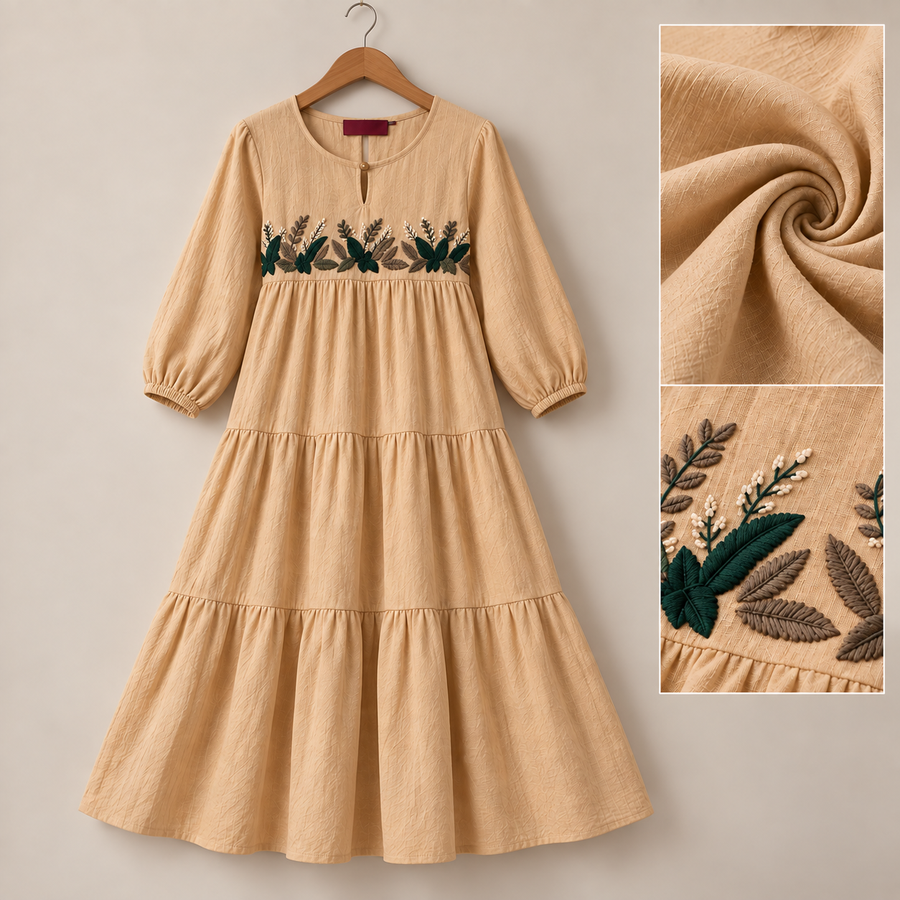 Meher Bloom Embroidered Tiered Maxi Dress - photo 8