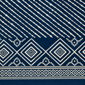 Navy Blue Printed Straight Kurta Set - photo 6