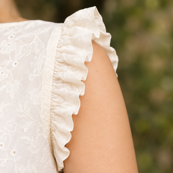 Ivory Aura Embellished Cotton Tunic - photo 5