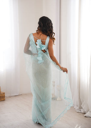 Heavy Soft Net Saree with Sequin - photo 4